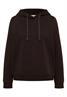Hoodie mit Stickerei tartufo brown