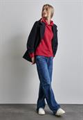 Hoodie mit Struktur autumn red