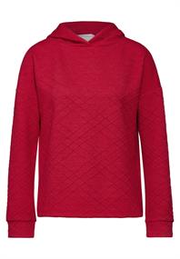 Hoodie mit Struktur autumn red