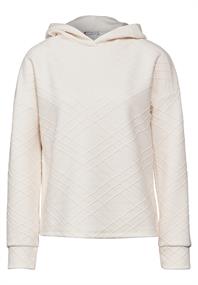 Hoodie mit Struktur lucid white