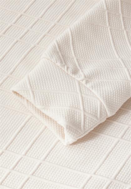 Hoodie mit Struktur lucid white