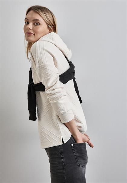 Hoodie mit Struktur lucid white