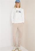 Hoodie mit Wording vanilla white
