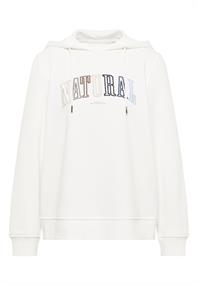 Hoodie mit Wording vanilla white
