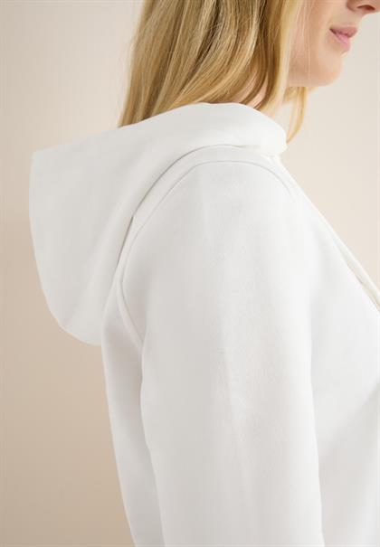 Hoodie mit Wording vanilla white