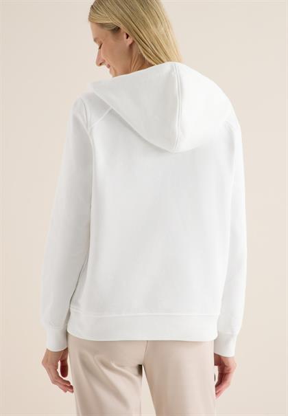 Hoodie mit Wording vanilla white