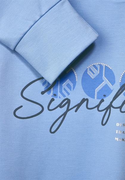 Hoodie Shirt mit Kapuze bay blue