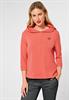 Hoodie Shirt mit Kapuze sunset coral