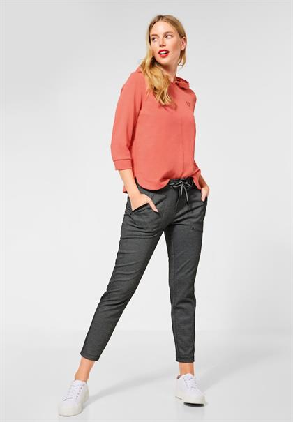 Hoodie Shirt mit Kapuze sunset coral