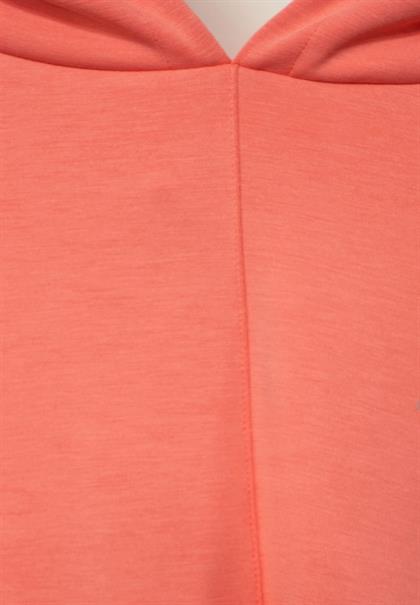 Hoodie Shirt mit Kapuze sunset coral