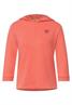 Hoodie Shirt mit Kapuze sunset coral