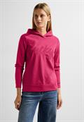 Hoodie Shirt mit Wording cosy coral