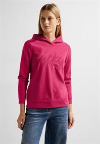 Hoodie Shirt mit Wording cosy coral