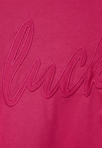 Hoodie Shirt mit Wording cosy coral