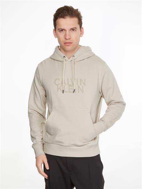 Hoodie stony beige