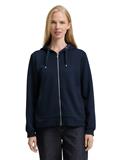 Hoodie Sweatjacke aus Scuba sky captain blue