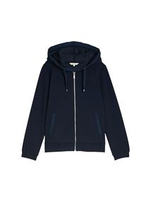 Hoodie Sweatjacke aus Scuba sky captain blue