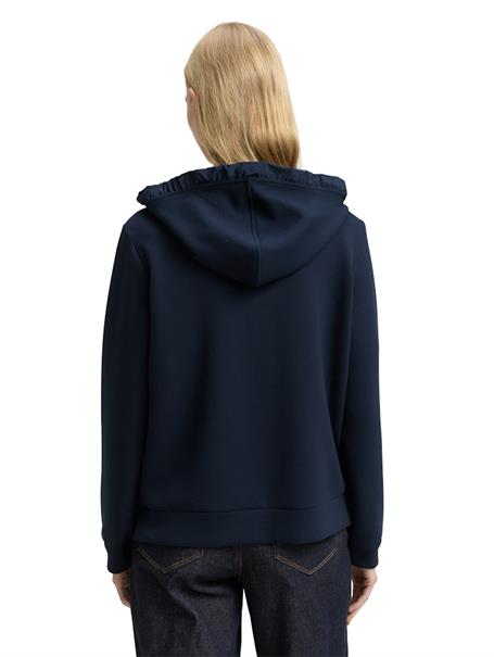 Hoodie Sweatjacke aus Scuba sky captain blue