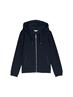 Hoodie Sweatjacke aus Scuba sky captain blue