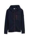 Hoodie Sweatjacke mit Brusttasche sky captain blue
