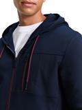 Hoodie Sweatjacke mit Brusttasche sky captain blue