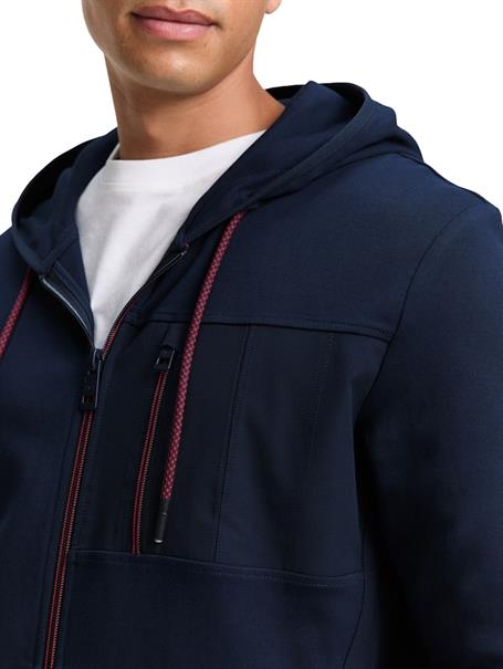 Hoodie Sweatjacke mit Brusttasche sky captain blue