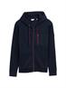 Hoodie Sweatjacke mit Brusttasche sky captain blue