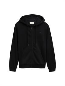 Hoodie Sweatjacke mit Logo-Print black