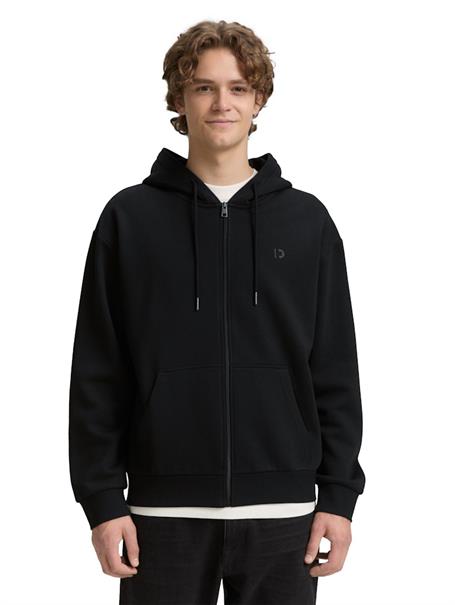 Hoodie Sweatjacke mit Logo-Print black