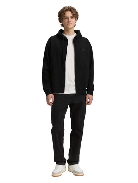 Hoodie Sweatjacke mit Logo-Print black