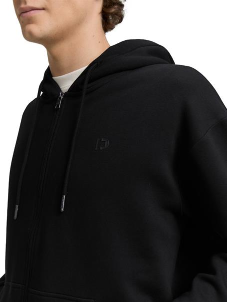 Hoodie Sweatjacke mit Logo-Print black