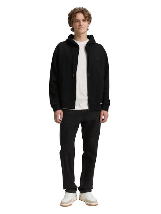 hoodie-sweatjacke-mit-logo-print-black