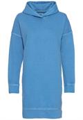 Hoodie Sweatkleid aus Organic Cotton aqua blue