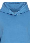 Hoodie Sweatkleid aus Organic Cotton aqua blue