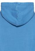 Hoodie Sweatkleid aus Organic Cotton aqua blue