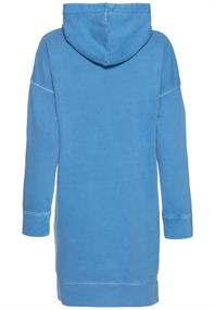 Hoodie Sweatkleid aus Organic Cotton aqua blue