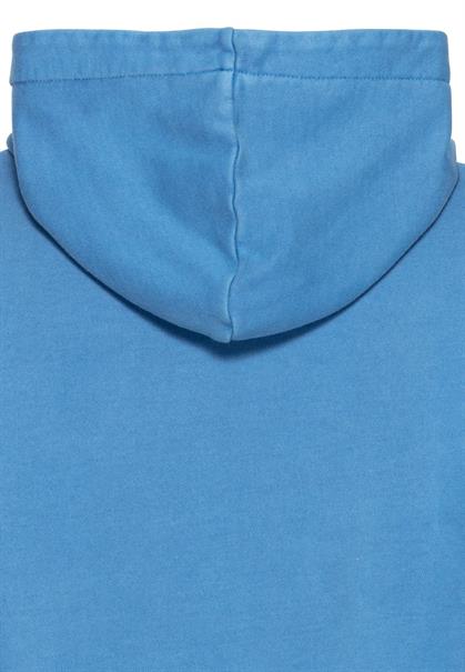 Hoodie Sweatkleid aus Organic Cotton aqua blue