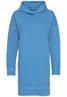 Hoodie Sweatkleid aus Organic Cotton aqua blue