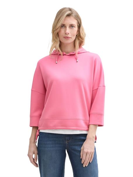 Hoodie Sweatshirt aus Scuba bright rose