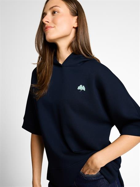 Hoodie Sweatshirt aus Scuba sky captain blue