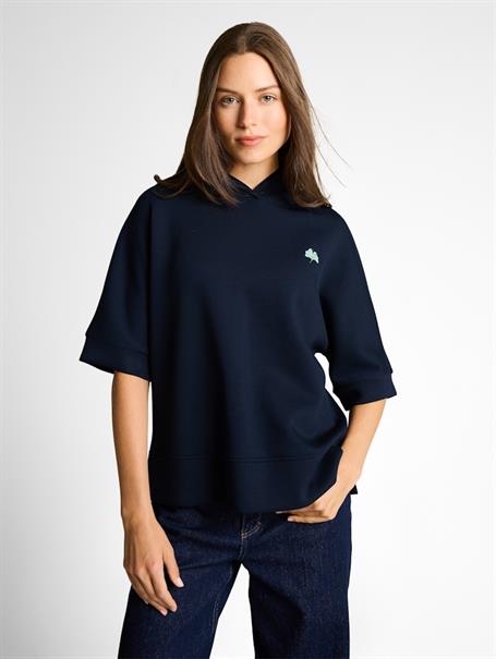 Hoodie Sweatshirt aus Scuba sky captain blue