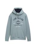 Hoodie Sweatshirt mit Logo-Print grey mint