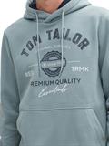 Hoodie Sweatshirt mit Logo-Print grey mint