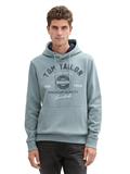 Hoodie Sweatshirt mit Logo-Print grey mint