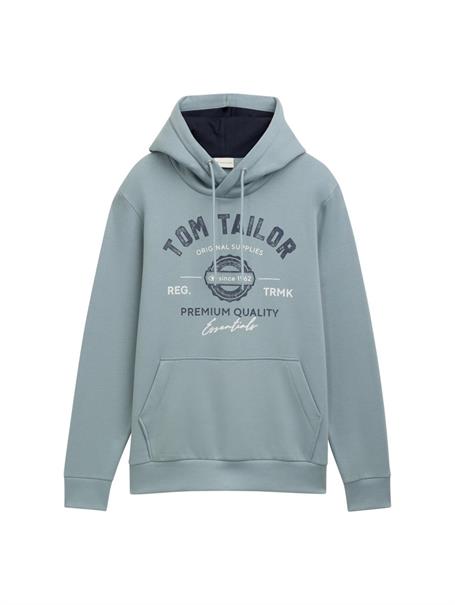Hoodie Sweatshirt mit Logo-Print grey mint