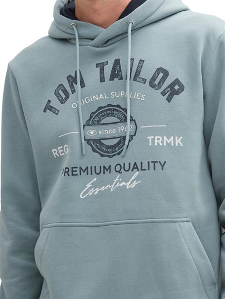 Hoodie Sweatshirt mit Logo-Print grey mint