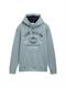 Hoodie Sweatshirt mit Logo-Print grey mint