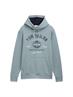 Hoodie Sweatshirt mit Logo-Print grey mint