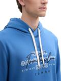 Hoodie Sweatshirt mit Logo-Print midsummer blue