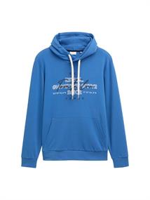 Hoodie Sweatshirt mit Logo-Print midsummer blue